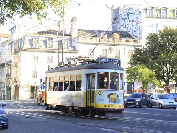 Oktober 2021 Lissabon Portugal Touristenströme Einem Weiteren Tag Hoher Temperaturen — Stockfoto