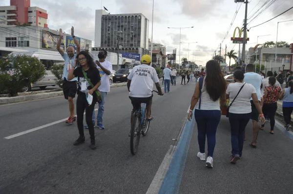 Marcha Para Jesus Realizada Natal Out 2021 Natal Rio Grande — Fotografia de Stock