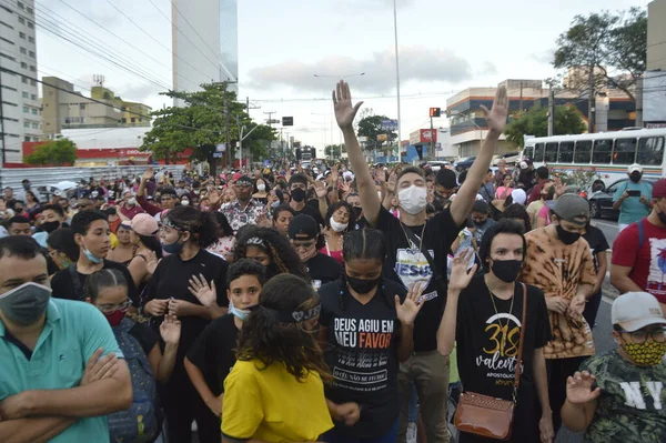 Mars Jésus Tient Dans Natal Oct 2021 Natal Rio Grande — Photo