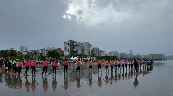 Spo Concurso Canoagem Pela Ilha Santo Amaro Santos Out 2021 — Fotografia de Stock