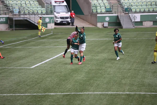 Paulista Campeonato Femenino Fútbol Palmeiras Sao Paulo Octubre 2021 Sao —  Fotos de Stock