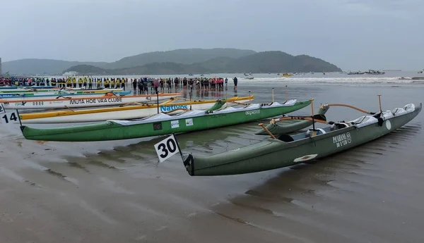 Spo Concurso Canoagem Pela Ilha Santo Amaro Santos Out 2021 — Fotografia de Stock