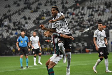 (Brezilya Futbol Şampiyonası: Korintliler ve Fluminense. 13 Ekim 2021, Sao Paulo, Brezilya: Neo Quimica Arena 'da düzenlenen Brezilya Futbol Şampiyonası' nın 26. turu için geçerli olan Korintliler ve Fluminense arasındaki futbol maçı