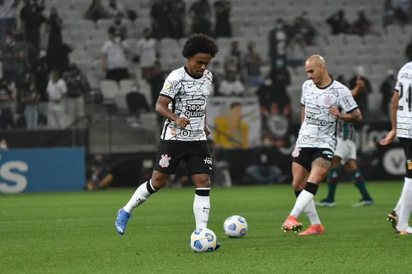 Spo Campeonato Brasileño Fútbol Corintios Fluminense Octubre 2021 Sao Paulo —  Fotos de Stock