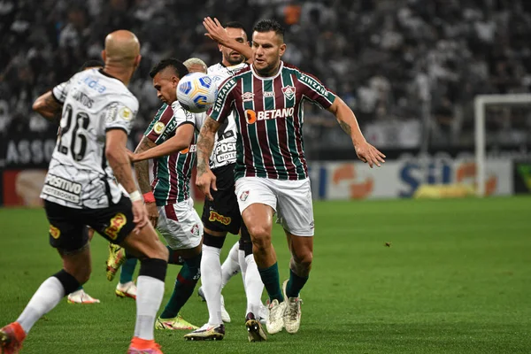 Spo Brazilský Fotbalový Šampionát Korintským Fluminense Října 2021 Sao Paulo — Stock fotografie