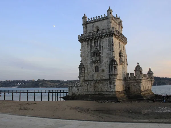Torre Belem Lisszabonban 2021 Október Lisszabon Portugália Csütörtökön Emberek Élvezhetik — Stock Fotó