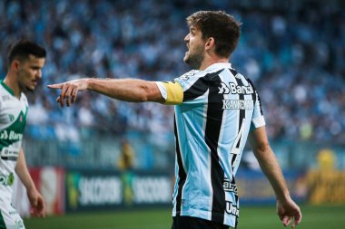 Brezilya Futbol Şampiyonası: Gremio ve Juventude. 17 Ekim 2021, Porto Alegre, Brezilya: Porto Alegre 'deki Arena do Gremio Stadyumu' nda düzenlenen Brezilya Futbol Şampiyonası 'nın 27.