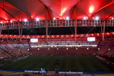 Brezilya Futbol Şampiyonası: Flamengo ve Cuiaba: Flamengo takımından Everton Ribeiro, Flamengo ile Cuiaba arasında oynanan futbol maçı sırasında, Brezilya Futbol Şampiyonası 'nın 27.