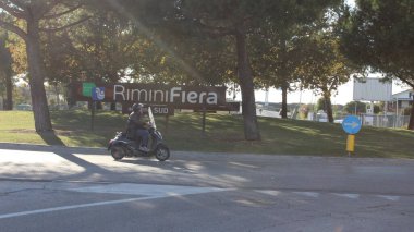 Rimini Fuar Merkezi Turizm Fuarı. 15 Ekim 2021, Lizbon, İtalya: TTG 'nin son günü boyunca Rimini Expo Center' da kamu hareketi, SIA E SUN Turizm Fuarı, 15 Ekim Cuma). 