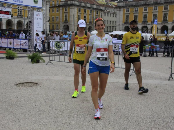 Edp Maratón Lisboa Octubre 2021 Lisboa Portugal Etíope Andualem Shiferaw — Foto de Stock