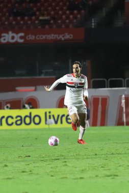 Brezilya Futbol Şampiyonası: Sao Paulo ve Corinthians. 18 Ekim 2021, Sao Paulo, Brezilya: Sao Paulo ve Corinthians arasında oynanan futbol maçı sırasındaki Sao Paulo taraftarları, Morumbi 'de düzenlenen Brezilya Futbol Şampiyonası' nın 27.