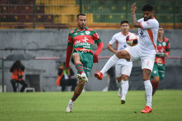 Taça Paulista Futebol Portuguesa Atibaia 2021 São Paulo Brasil Jogo — Fotografia de Stock