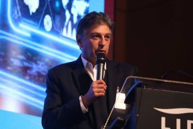 Lide Business Forum 'un 4. Paneli Brezilya' da sağlığın geleceğini tartışıyor. 21 Ekim 2021, Sao Paulo, Brezilya: Eski Sağlık Bakanı Luiz Henrique Mandetta, Lide Business Forum 'un 20. 