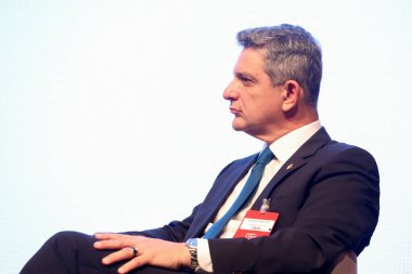 Lide Business Forum 'un 4. Paneli Brezilya' da sağlığın geleceğini tartışıyor. 21 Ekim 2021, Sao Paulo, Brezilya: Eski Sağlık Bakanı Luiz Henrique Mandetta, Lide Business Forum 'un 20. 