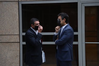 Sao Paulo 'daki Lide Business Forum' un 20. sayısının kapanışı. 21 Ekim 2021, Sao Paulo, Brezilya: Lide İş Liderleri Grubu 'nun 20. Kapanışı sırasında Sao Paulo Rodrigo Garcia vali yardımcısı), 
