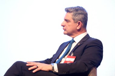 Lide Business Forum 'un 4. Paneli Brezilya' da sağlığın geleceğini tartışıyor. 21 Ekim 2021, Sao Paulo, Brezilya: Eski Sağlık Bakanı Luiz Henrique Mandetta, Lide Business Forum 'un 20. 