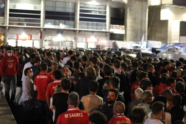 Liga Mistrů Benfica Bayern Mnichov Fanoušci Října 2021 Lisabon Portugalsko — Stock fotografie