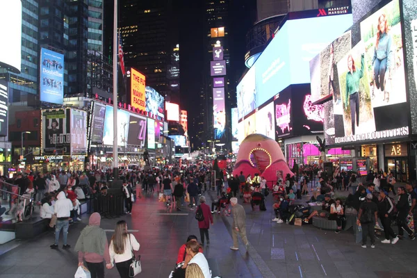 Fontein Voor Overlevenden Van Pamela Council Tentoongesteld Times Square Oktober — Stockfoto