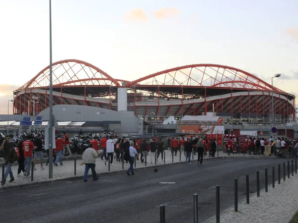 Liga Mistrzów Fani Benfica Bayern Monachium Października 2021 Lizbona Portugalia — Zdjęcie stockowe