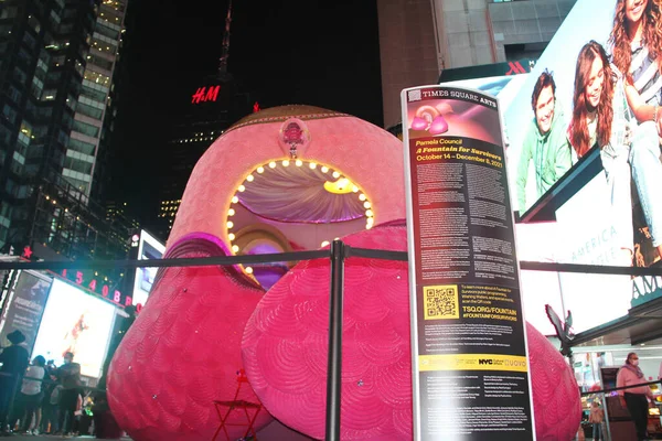 Fountain Survivors Pamela Council Exibido Times Square Outubro 2021 Nova — Fotografia de Stock