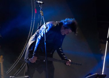 Müzik: 40 Yıl Rock Brezilya. 24 Ekim 2021, Rio de Janeiro, Brezilya: Şarkıcı Paulo Ricardo, 24 Pazar günü Rio de Janeiro 'da Pira Meydanı' nda düzenlenen Rock Brasil 40 Anos konserinde. Etkinlik 9-31 Ekim tarihleri arasında gerçekleşti.. 