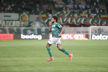 Palmeiras ve Sport. 25 Ekim 2021, Sao Paulo, Brezilya: Pazartesi günü Sao Paulo 'daki Allianz Parque Stadyumu' nda düzenlenen Brezilya Futbol Şampiyonası 'nın 28. 