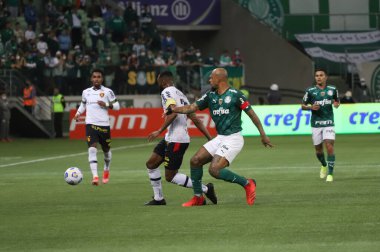 Palmeiras ve Sport. 25 Ekim 2021, Sao Paulo, Brezilya: Pazartesi günü Sao Paulo 'daki Allianz Parque Stadyumu' nda düzenlenen Brezilya Futbol Şampiyonası 'nın 28. 