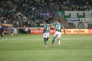 Palmeiras ve Sport. 25 Ekim 2021, Sao Paulo, Brezilya: Pazartesi günü Sao Paulo 'daki Allianz Parque Stadyumu' nda düzenlenen Brezilya Futbol Şampiyonası 'nın 28. 