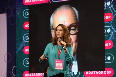 Datagro Uluslararası Şeker ve Etanol Konferansı 'nın 21.' si. 25 Ekim 2021, Sao Paulo, Brezilya: Plataforma Biyouture başkanı Renato Godinho ve Datagro 'dan Plinio Nastari, 21. 