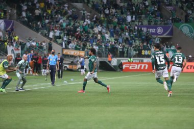 Palmeiras ve Sport. 25 Ekim 2021, Sao Paulo, Brezilya: Pazartesi günü Sao Paulo 'daki Allianz Parque Stadyumu' nda düzenlenen Brezilya Futbol Şampiyonası 'nın 28. 