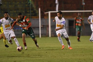 Paulista Futbol Kupası: Portekizce ve Votuporanguense. 26 Ekim 2021, Sao Paulo, Brezilya: Portekiz ile Votuporanguense arasındaki futbol maçı, Copa Paulista 'nın çeyrek finalleri için geçerli.