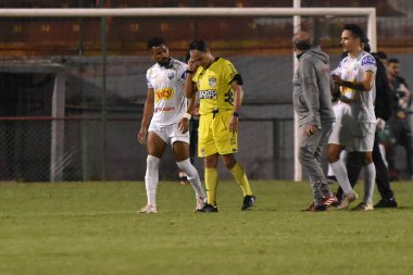 Paulista Futbol Kupası: Portekizce ve Votuporanguense. 26 Ekim 2021, Sao Paulo, Brezilya: Portekiz ile Votuporanguense arasındaki futbol maçı, Copa Paulista 'nın çeyrek finalleri için geçerli.