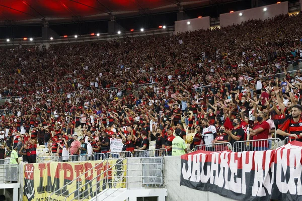 Spo ตบอลฟ ตบอลบราซ Semifinal Flamengo และ Athletico ลาคม 2021 โอเดอจาเนโร — ภาพถ่ายสต็อก
