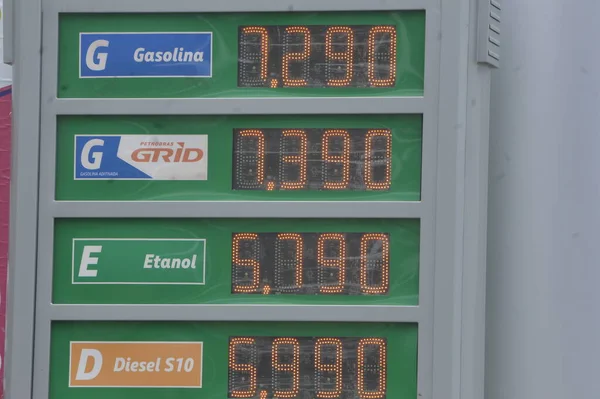 Stát Rio Grande Norte Nejdražší Litr Benzinu Brazílii Října 2021 — Stock fotografie