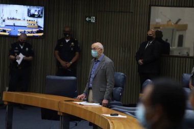 Sao Paulo Şehir Meclisi 'nde genel oylama. 28 Ekim 2021, Sao Paulo, Brezilya: 28 Perşembe günü Sao Paulo 'nun merkezinde, Sao Paulo Belediye Meclisi Başkanı Milton Leite' in başkanlığındaki oylama)