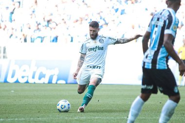 Brezilya Futbol Şampiyonası: Gremio ve Palmeiras. 31 Ekim 2021, Porto Alegre, Brezilya: Pazar günü Porto Alegre 'deki Arena do Gremio' da düzenlenen Brezilya Futbol Şampiyonası 'nın 29.