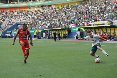 (SPO) Brezilya Futbol Şampiyonası 3. Lig: Manaus ve Tombense-MG. Manaus ile Tombense-MG arasında Brezilya Futbol Şampiyonası 3. Ligi için 30 Cumartesi günü Manaus 'taki Arena da Amazania Stadyumu' nda oynanan futbol maçı.). 
