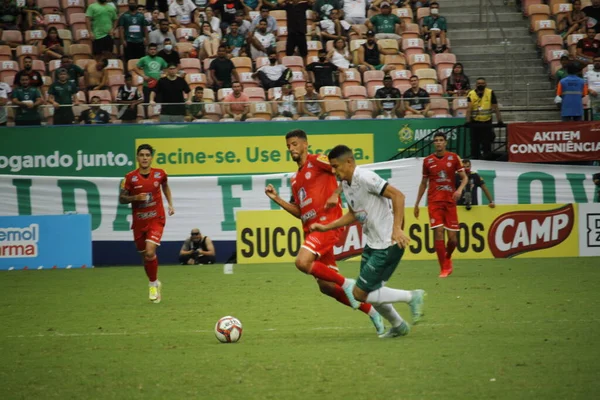 Spo Mistrzostwa Brazylii Piłce Nożnej Dywizja Manaus Tombense Mecz Piłki — Zdjęcie stockowe