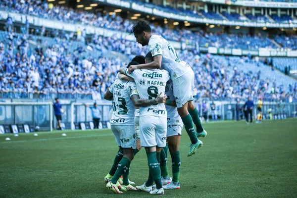 Spo Brasilianische Fußballmeisterschaft Gremio Und Palmeiras Oktober 2021 Porto Alegre — Stockfoto