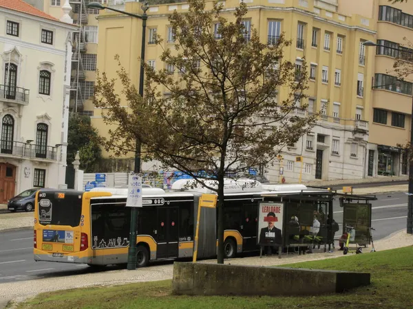 Reforço Autocarros Para Greve Metro Lisboa Outubro 2021 Lisboa Portugal — Fotografia de Stock