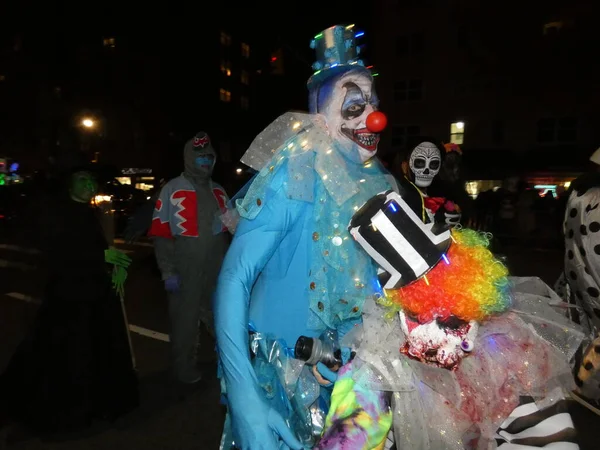 Post Covid Halloween Masquerade Staged New York Seedy Yet Historic — Foto de Stock