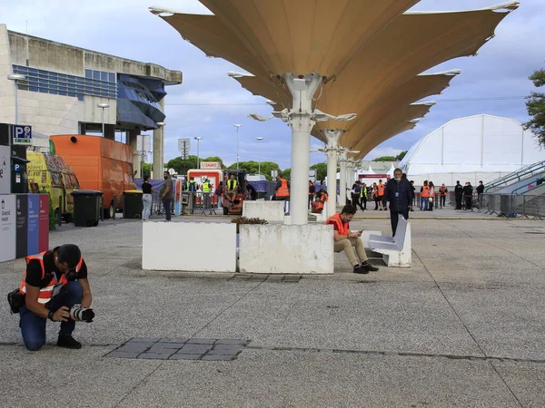 1Er Novembre 2021 Lisbonne Portugal Faire Entrer Les Gens Dans — Photo