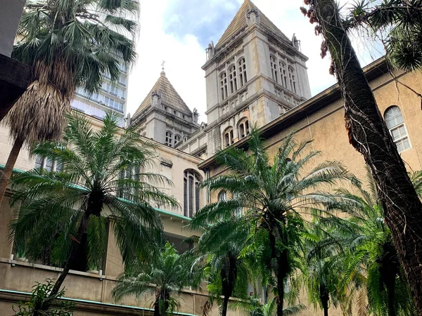 Noviembre 2021 Sao Paulo Brasil Procesión Misa Jardín Del Monasterio —  Fotos de Stock