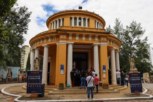 Der Trostfriedhof Tag Der Toten November Sao Paulo Brasilien Besucherbewegung — Stockfoto