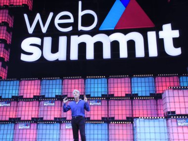 (Lizbon 'daki Web Zirvesi' nin üçüncü günü. 3 Kasım 2021, Lizbon, Portekiz: Dünyanın en büyük teknolojik etkinliklerinden biri olan Web Zirvesi 'nin üçüncü gününde