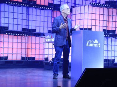 (Lizbon 'daki Web Zirvesi' nin üçüncü günü. 3 Kasım 2021, Lizbon, Portekiz: Dünyanın en büyük teknolojik etkinliklerinden biri olan Web Zirvesi 'nin üçüncü gününde