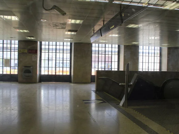 Int Greve Metro Lisboa Novembro 2021 Lisboa Portugal Estações Vazias — Fotografia de Stock