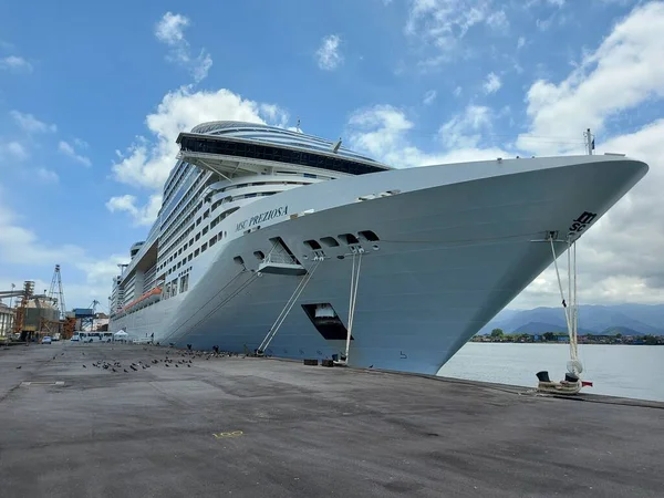 Het Cruiseseizoen Begint Vrijdag Santos November 2021 Santos Sao Paulo — Stockfoto