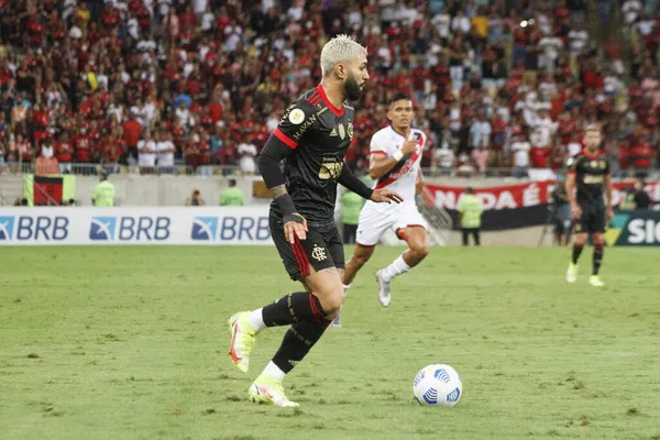 Spo Campeonato Brasileiro Futebol Flamengo Atlético Novembro 2021 Rio Janeiro — Fotografia de Stock