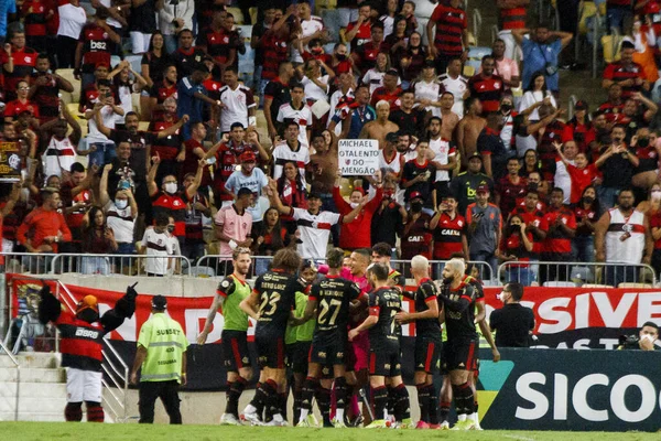 Brezilya Futbol Şampiyonası Flamengo Atletico Kasım 2021 Rio Janeiro Brezilya — Stok fotoğraf